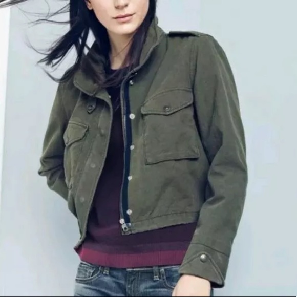 53 Rag Bone Military Crop Fatigue Green 
